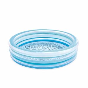 Intex Blue Biss Aufblasbarer Pool, Ø147 x 33 cm, 330 l, Design mit bedrucktem Boden, DREI durchscheinende Blaue Ringe, Robustes Vinyl, für Kinder ab 2 Jahren (58467)