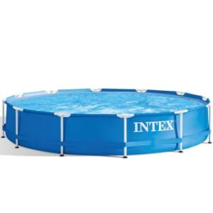 Intex Metal Frame Pool - Aufstellpool - Ø 366 x 76 cm - Mit Filteranlage - 12V