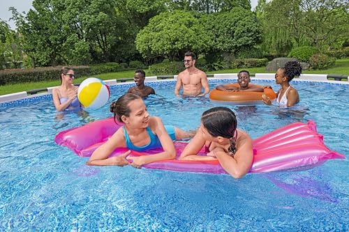 Bestway Steel Pro MAX Frame Pool-Set mit Filterpumpe Ø 366 x 100 cm, lichtgrau, rund, Grau – Bild 6