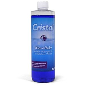 Cristal Klareffekt Trübungsentferner - Für alle Filterarten - Gegen trübes Poolwasser - Verbessert die Filtration - Einfache Anwendung - Für kristallklares Wasser in Pool & Whirlpool