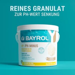 Alternative view of BAYROL e-pH-Minus Granulat 6 kg- senkt schnell & effektiv einen zu hohen pH Wert im Pool - einfache Dosierung direkt ins Wasser - enthält Dosierbecher - pH Senker - pH Regulierung Pool