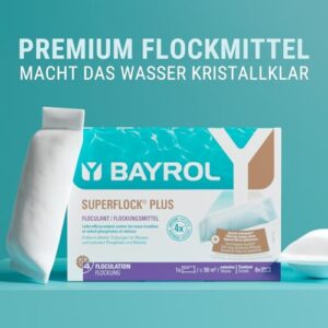 Alternative view of BAYROL Superflock Plus 1 kg - Flockungsmittel Pool für Sandfilter/Filterglas - Effektive Vorbeugung & Entfernung von Trübungen - Entfernt zuverlässig Phosphate & Metalle - Flockkartusche Pool