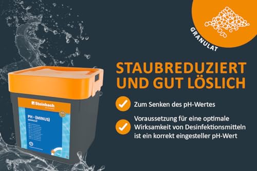 Steinbach Poolpflege pH - (Minus) Granulat, 7,5 kg, Einstellung des pH-Werts, 0753005TD00 – Bild 5