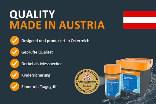 Steinbach Poolpflege pH - (Minus) Granulat, 7,5 kg, Einstellung des pH-Werts, 0753005TD00 – Bild 6