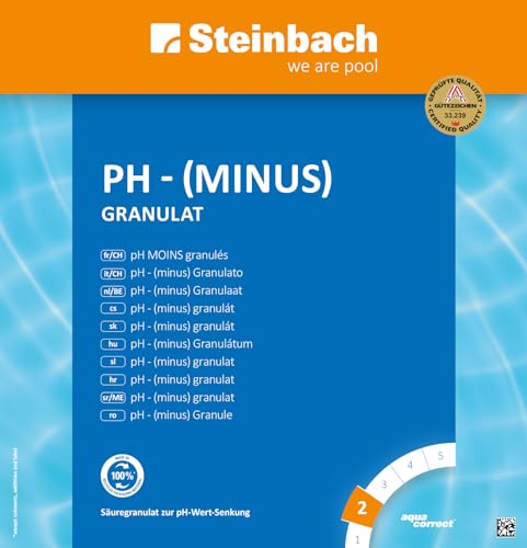 Steinbach Poolpflege pH - (Minus) Granulat, 7,5 kg, Einstellung des pH-Werts, 0753005TD00 – Bild 7
