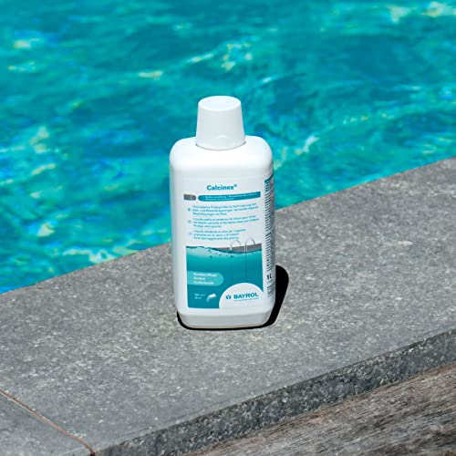 BAYROL Calcinex 1L - Haertestabilisator, verhindert Kalk- und Metallablagerungen im Pool bei hartem oder eisenhaltigem Wasser (z.B. Brunnenwasser) - Kalkstabilisator Pool – Bild 2