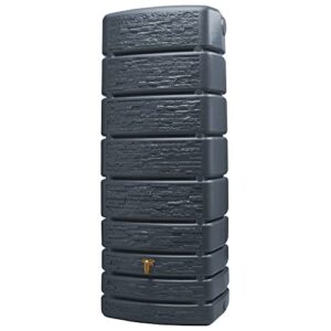 4rain® Wandtank Slim Stone Dekor graphite grey 500L