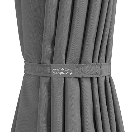 Kingsleeve® Sonnenschirm UV Schutz 80 Balkon Schutzhülle 330cm Strand Schirm Groß Wasserabweisend Kurbel Aluminium Windöffnung Gartenschirm Anthrazit – Bild 7