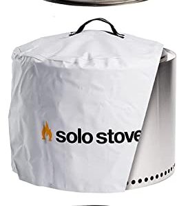 Solo Stove Feuerschale „Bonfire“ - Outdoor-Kamin aus Edelstahl, rauchfrei - Set mit Standfuß, Funkenschutz & Schutzhülle - Tragbare Feuerstelle für Terrasse, Garten - ⌀ 49,5 cm, Höhe 44,5cm