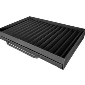 Grillkamin mit Aschenbecher, Grillschublade mit Grillrost - von höchster Qualität (50 x 40 cm)