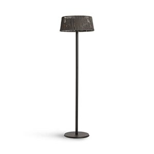 CREATE/PATIO HEATER/Halogen-Infrarot Heizstrahler für Terrassen, Garten und Außenbereiche / 2100W, Standheizstrahler, 3 Heizstufen 900-1200-2100W, Grau, Quarz-Heizelement, Umkippsicherung, IP44