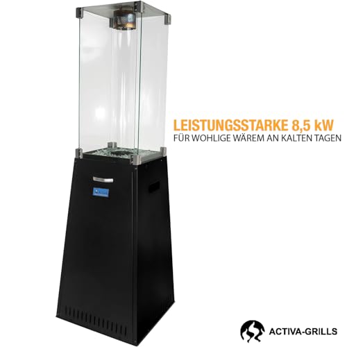 ACTIVA Heizstrahler Terrasse Yellow Stone I Premium Heizstrahler inkl. Duran Schott Glasröhre I Leistungsstarker Heizpilz für Wärme auf Abruf – Bild 3