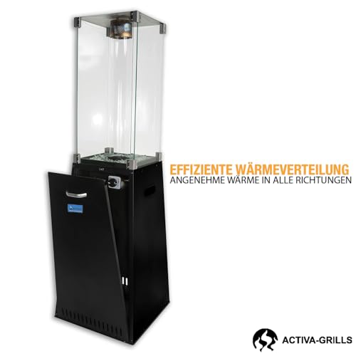 ACTIVA Heizstrahler Terrasse Yellow Stone I Premium Heizstrahler inkl. Duran Schott Glasröhre I Leistungsstarker Heizpilz für Wärme auf Abruf – Bild 5