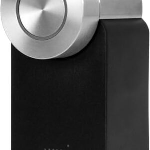 Nuki Smart Lock Pro (4. Generation), smartes Türschloss mit WLAN und Matter für Fernzugriff, elektronisches Türschloss macht das Smartphone zum Schlüssel, mit Akku Power Pack, schwarz