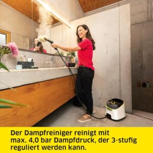 Alternative view of Kärcher Dampfreiniger SC 4 Deluxe, Dampfdruck: 4 bar, Aufheizzeit: 3 min., Fläche: ca. 130 m², Tank: 0,5 l 1,3 l, inkl. Bodenreinigungsset EasyFix, Düsen, Mikrofaser-Überzug und Bürsten
