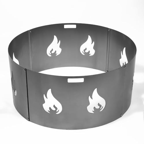 Czaja® Feuerschale Bonn 80 cm mit Funkenschutz Flamme | Feuerschalen mit Funkengitter für den Garten, Terrasse und Balkon, Feuertonne und Feuerkorb, große Feuerstelle für den Garten – Bild 4