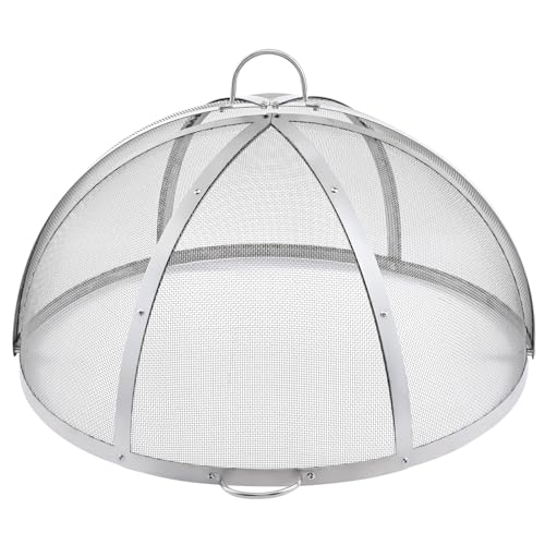 VEVOR Funkenfang für Feuerschalen Ø 1016 mm Feuerstellengitter Funkenschutz Edelstahl Funkenhaube 2-mm-Maschenlöcher Feuerschale Funkenschutzhaube Ideal für Feuerstellen Feuerschalen und Kaminen – Bild 9