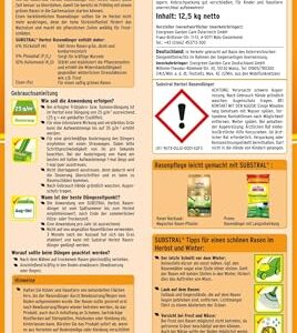Alternative view of Substral Herbst Rasendünger, kaliumreicher Spezial-Rasendünger mit lang anhaltender Wirkung für 500 m², 12,5 kg Sack