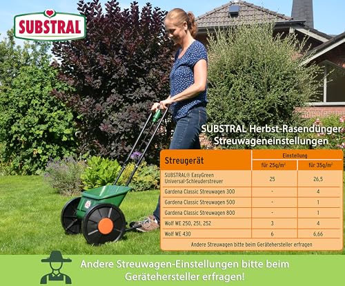 Substral Herbst Rasendünger, kaliumreicher Spezial-Rasendünger mit lang anhaltender Wirkung für 500 m², 12,5 kg Sack – Bild 6