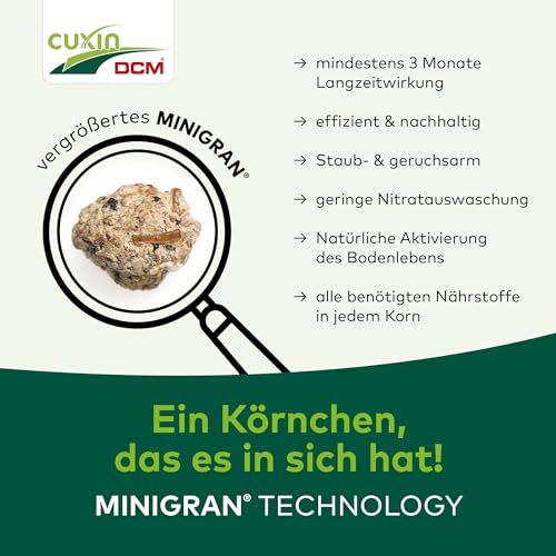 CUXIN DCM Rasendünger Herbst - Langzeit Rasendünger - Mit MINIGRAN® TECHNOLOGY - Frosthärte & Standfestigkeit - organisch-mineralischer Dünger - 18 kg – Bild 6