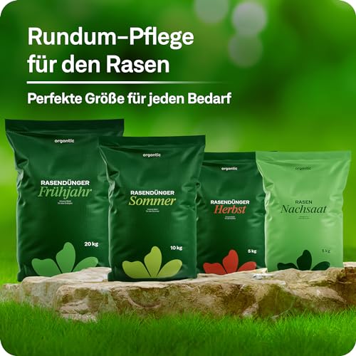 organtic Herbstrasendünger 20kg - Rasendünger mit Kalium für Herbst & Winter - Unterstützt sattgrünen Rasen, Moosverdrängung & starke Rasengräser - Für organische Rasenpflege im Garten – Bild 7