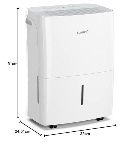 Comfee Luftentfeuchter 20L/24h,Raumgröße ca.100m³(40m²),APP-fähig,Smart modu,Timer 24H,Wassertank 3L,Gegen Feuchtigkeit,MDDF-20DEN7-WF – Bild 2