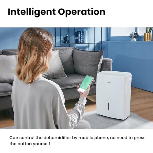 Comfee Luftentfeuchter 20L/24h,Raumgröße ca.100m³(40m²),APP-fähig,Smart modu,Timer 24H,Wassertank 3L,Gegen Feuchtigkeit,MDDF-20DEN7-WF – Bild 8