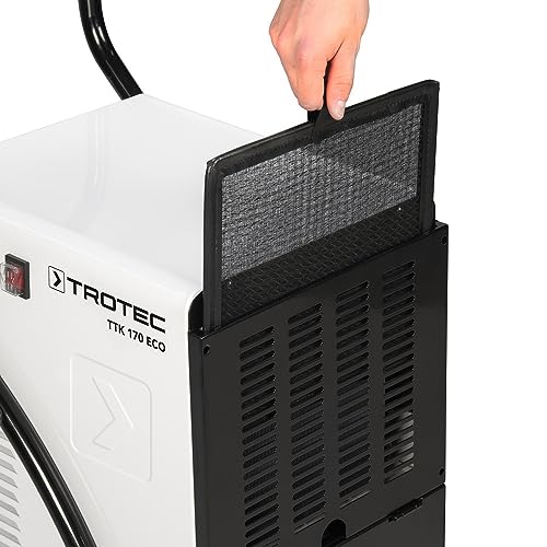 TROTEC Luftentfeuchter TTK 170 ECO – Leistung 52 L/Tag – Fläche 90 m² / 230 m³ – Bautrockner mit Betriebsstundenzähler – für große Räume – Bild 7
