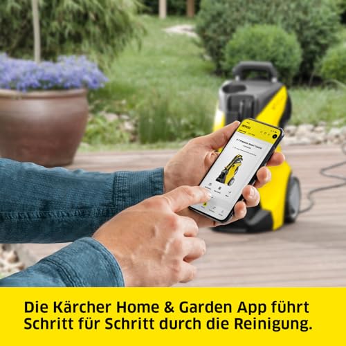 Kärcher Hochdruckreiniger K 5 Power Control, Druck: max. 145 bar, Fördermenge: 500 l/h, Flächenleistung: 40 m²/h, Wasserfilter, Gewicht: 13 kg, Hochdruckschlauch und -Pistole, Dreckfräser, Strahlrohr – Bild 4