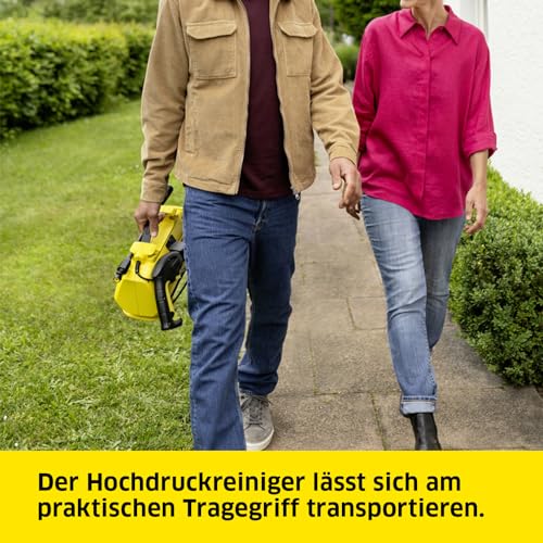 Kärcher Hochdruckreiniger K 2 Premium Horizontal VPS Home, Druck: max. 110 bar, Fördermenge: 360 l/h, Fläche: 20 m²/h, Gewicht: 3,5 kg, Hochdruckpistole, Dreckfräser, Strahlrohr, Home Kit – Bild 3