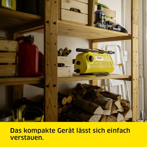 Kärcher Hochdruckreiniger K 2 Premium Horizontal VPS Home, Druck: max. 110 bar, Fördermenge: 360 l/h, Fläche: 20 m²/h, Gewicht: 3,5 kg, Hochdruckpistole, Dreckfräser, Strahlrohr, Home Kit – Bild 4