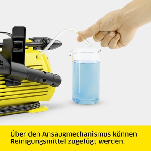 Kärcher Hochdruckreiniger K 2 Premium Horizontal VPS Home, Druck: max. 110 bar, Fördermenge: 360 l/h, Fläche: 20 m²/h, Gewicht: 3,5 kg, Hochdruckpistole, Dreckfräser, Strahlrohr, Home Kit – Bild 5