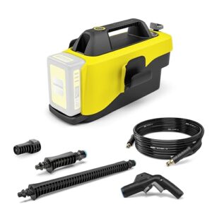 Kärcher Mobile Outdoor Cleaner OC 6-18 (Mitteldruck 24 bar, Flexschlauch 4m, ohne Akku und ohne Schnellladegerät) Gelb