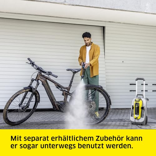 Kärcher Mobile Outdoor Cleaner OC 6-18 (Mitteldruck 24 bar, Flexschlauch 4m, ohne Akku und ohne Schnellladegerät) Gelb – Bild 4