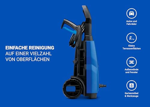Nilfisk Hochdruckreiniger C 110 Bar Schaumsprüher Kompakt-Flächenreiniger - Mini Pressure Washer Für Terrassen, Werkstätten und Autos (1400 W) – Bild 3
