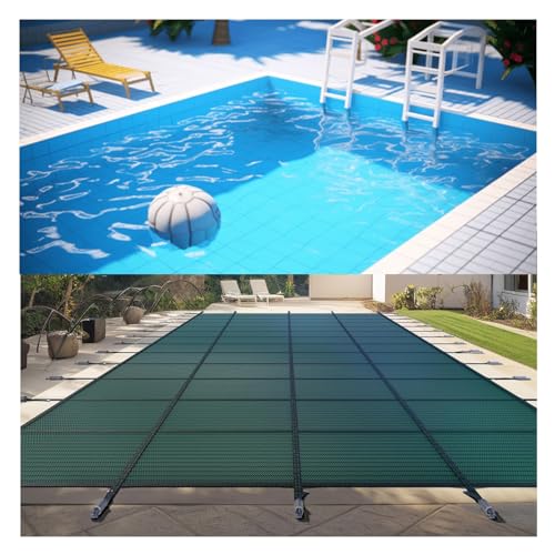 Pool-Sicherheitsabdeckung Passend Für Rechteckige Schwimmbecken Mit Stufe, Sicherheitsabdeckung Für Schwimmbecken, Winter-Poolabdeckung Für Eingebaute Pools(Blue,Dia 8.5m(28ft))