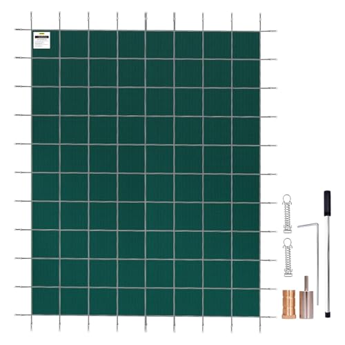 Überragende Sicherheitsabdeckung Für Einbaupools Mit 99% Beschattung Rechteckige Netzabdeckung Netzabdeckung Für Einbaupools Winterschutzabdeckung Für Schwimmbäder(Green,Dia 6.4m(21ft))