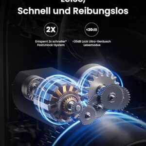 Alternative view of SwitchBot WLAN Smart Lock Ultra mit Fingerabdruck-Entsperrung, Elektronisches Türschloss mit Aufladbarem Akku, Türöffner per Fingerprint, Passcode, Smartphone, Alexa, Google, unterstützt Matter