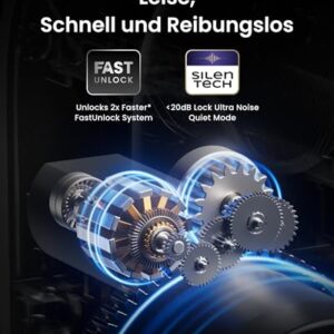 Alternative view of SwitchBot WLAN Smart Lock Ultra mit Touchscreen-Tastatur, Türriegelschlösser, Smartes Türschloss, Elektronisches Türschloss, Türöffner per App, Fingerprint, Code, Alexa, Google, unterstützt Matter