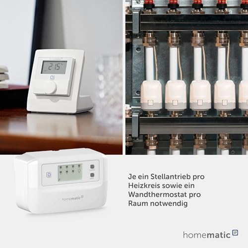 Homematic IP Smart Home Fußbodenheizungscontroller – 8 Kanäle, motorisch, Digitale Steuerung Fußbodenheizung mit oder ohne App, Energie sparen, 161656A0 – Bild 6