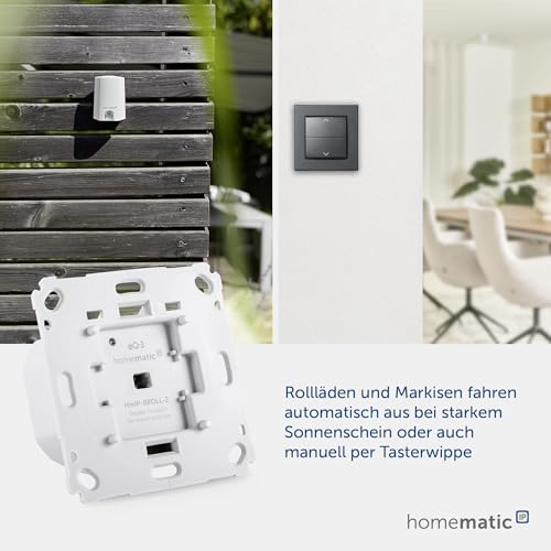 Homematic IP Smart Home Rollladenaktor für Markenschalter, digitale Steuerung für 1 Rollläden per App, Alexa & Google Assistant, elektrische Rolladen smart nachrüsten, 151322A0 – Bild 5