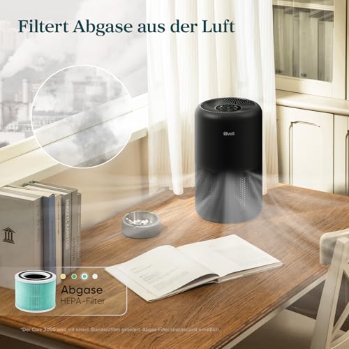 LEVOIT Luftreiniger mit HEPA Luftfilter, CADR 258m³/h für 54㎡ Raucherzimmer, gegen 99,97 Prozent Schimmel Staub Pollen Tierhaare, Air Purifier mit Luftqualitäts-Feedback und Auto-Modus, Schlafmodus – Bild 4