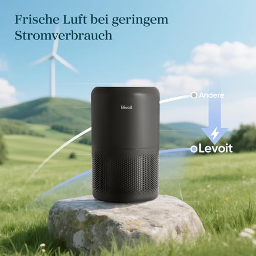 LEVOIT Luftreiniger mit HEPA Luftfilter, CADR 258m³/h für 54㎡ Raucherzimmer, gegen 99,97 Prozent Schimmel Staub Pollen Tierhaare, Air Purifier mit Luftqualitäts-Feedback und Auto-Modus, Schlafmodus – Bild 8