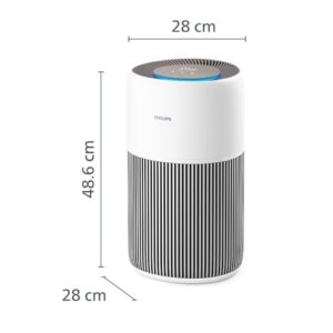 Alternative view of Philips Luftreiniger 2200 Series, HEPA NanoProtect Aktivkohlefilter, CADR 400m³/h für 104m², Allergiker, Ultra-leise, Intelligenter und langlebiger Filter (AC2210/10)