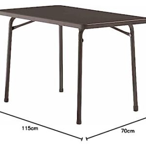 Alternative view of Sieger 220/G Garten-Klapptisch mit mecalit-Pro-Platte 115 x 70 cm, Stahlrohrgestell eisengrau, Tischplatte Schieferdekor anthrazit