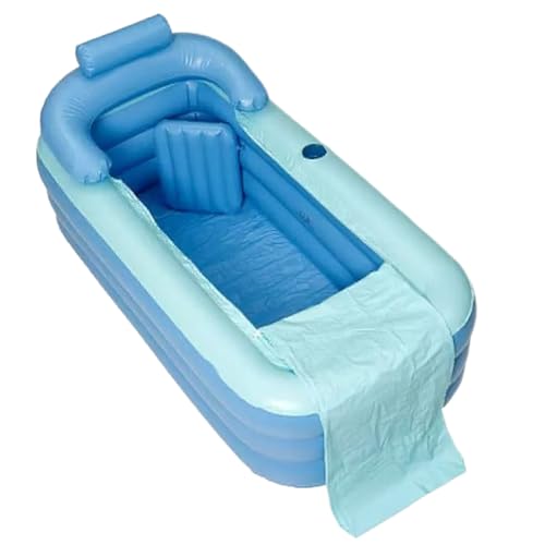 Aufblasbare Badewanne | Tragbare aufblasbare aus PVC mit Sitzmatte | Bad und Spa, Badezimmerzubehör | Für Männer Frauen Familien Kinder Jugendliche Jugendliche Jugendliche
