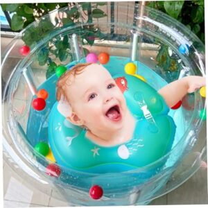 Alternative view of Kinderbecken, 29, 5 x 31, 5 Zoll, aufblasbares Babybecken, Cartoon-Muster, Babyschwimmen mit Drainage, transparentes, versiegeltes PVC, kühlendes Kleinkind für heiße Tage, Partygeschenk