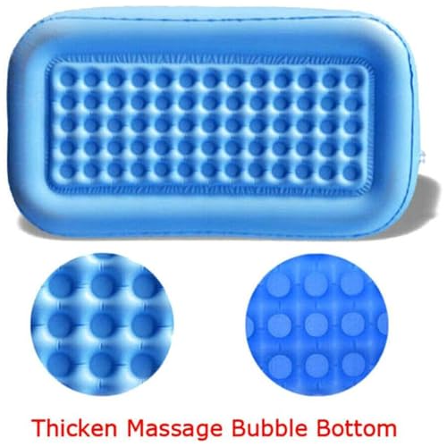 Aufblasbare Badewanne, faltbar, aufblasbar, aus PVC, mit integriertem Boden für Dusche, faltbar, Badartikel für Frauen, Mädchen, Familie, Teenager, Söhne, Tochter, Ehemann, für Männer und Kinder – Bild 5