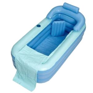 Bohany Aufblasbar – faltbar, PVC, aufblasbar, mit Sitzmatte für Dusche, Spa, Badzubehör für Herren, Sohn, Teenager, Mädchen, Familie, Damen, Frauen, Mädchen | Damen, Sohn, Mädchen
