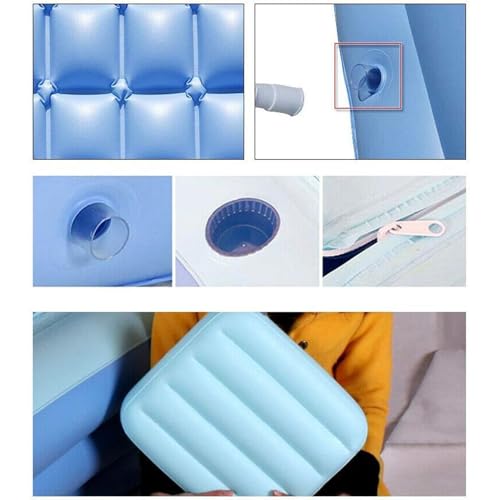Aufblasbare Badewanne für Dusche – Tragbare aufblasbare aus PVC mit Sitzmatte | Faltbar, Badezimmer für Frauen Mädchen Familie | Ideal für Ehemann Sohn Tochter – Bild 7
